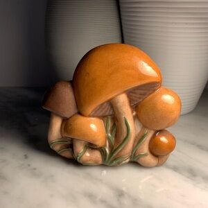Vintage Mushroom Ceramic Napkin Holder